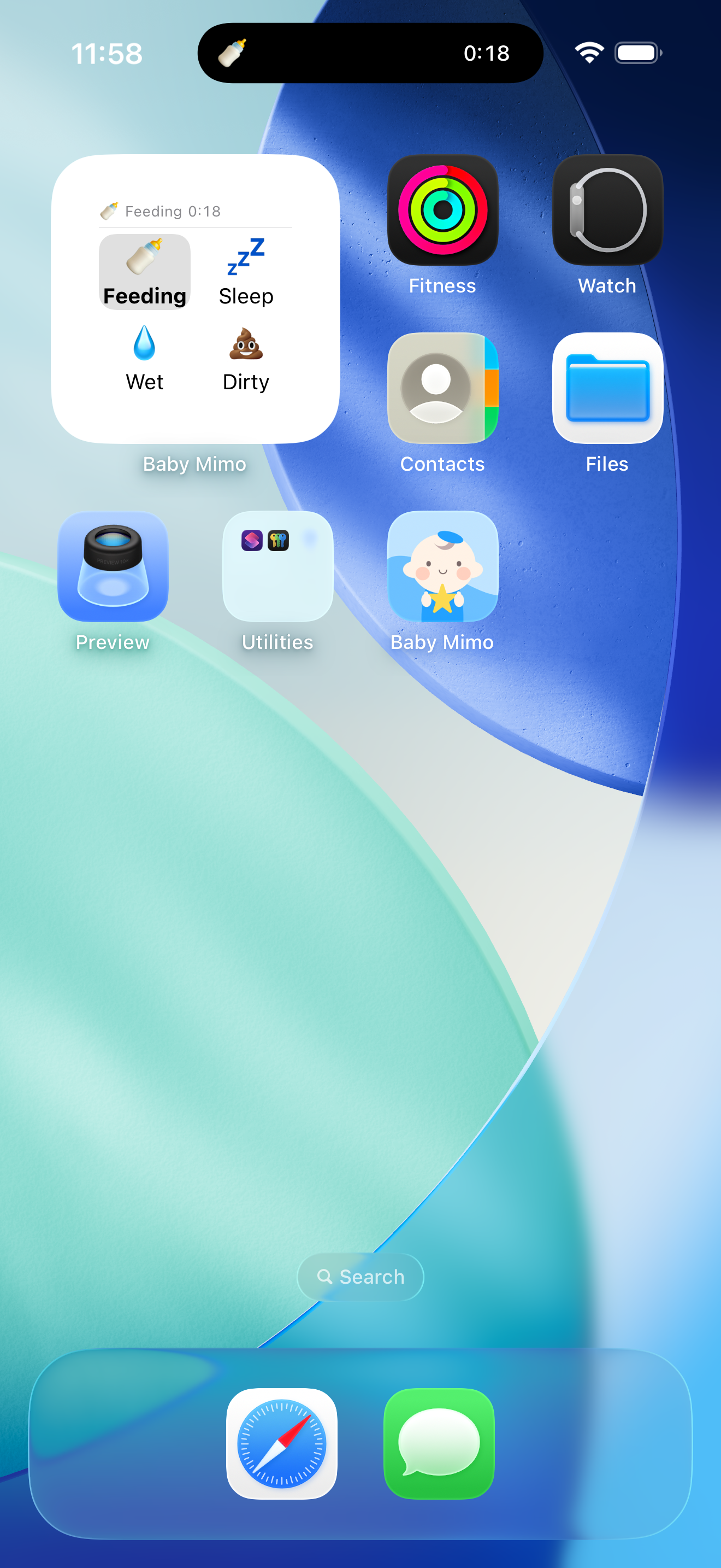 Home screen